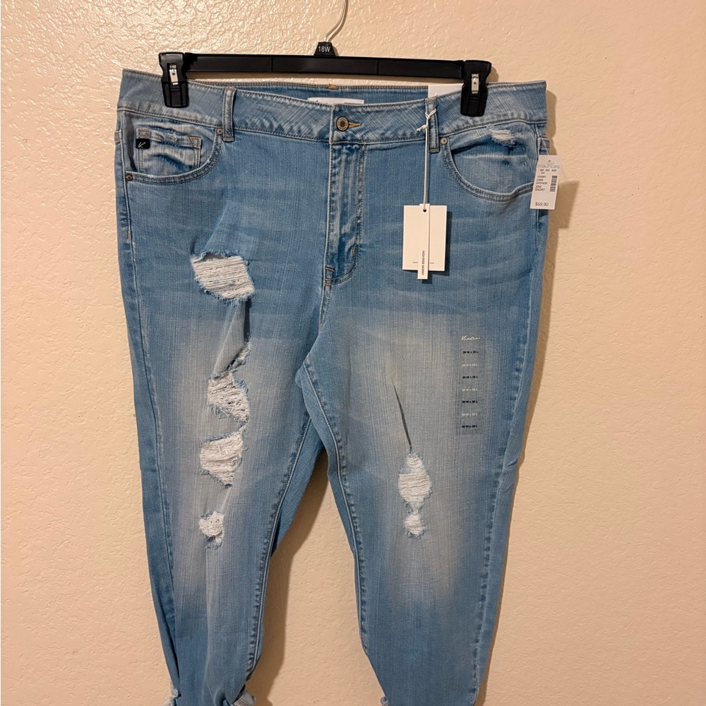 KanCan Light Wash Distressed Boyfriend Jeans